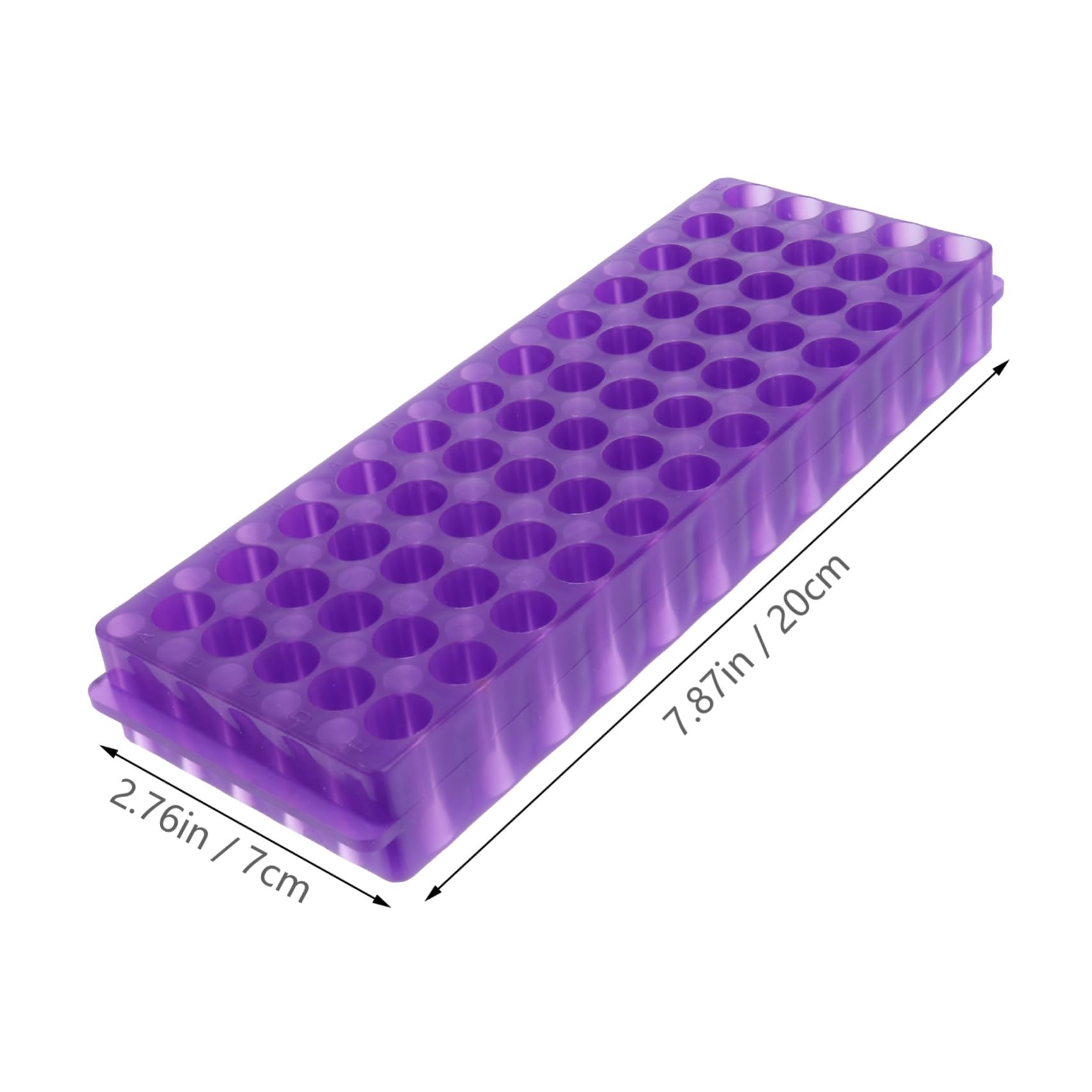 MAGICLULU Gradilla Agujeros Centrífuga de Laboratorio de Tubos 60 Doble Cara 2 Piezas Soporte para Tubos de 0,5ml y 1,5ml Material Pp para Experimentos Científicos