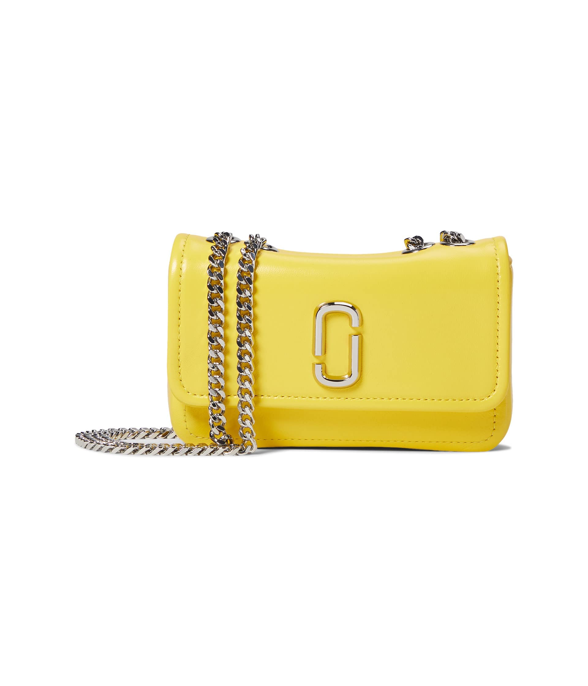 Marc Jacobs The Glam Shot Wallet On A Chain Golden Kiwi One Size