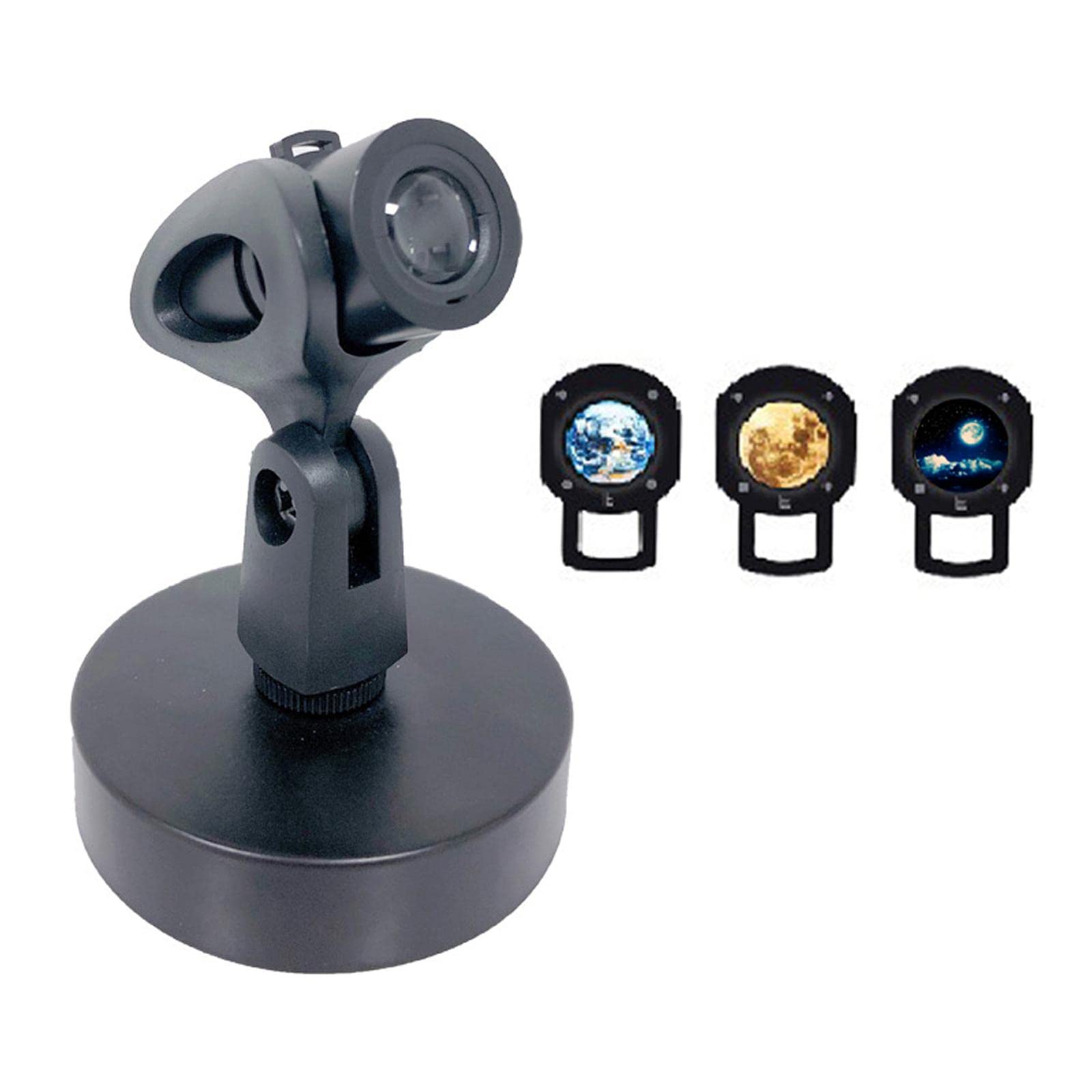 Geardeangloow Earth Moon Night Lamp 360° Rotatable USB for Decor Lovers Desktop 3 Films
