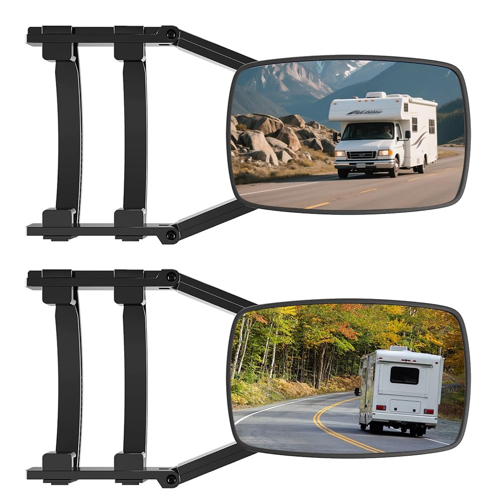 Rétroviseurs pour caravane, rétroviseurs universels pour voiture, extensions de rétroviseurs droites et gauches, rétroviseurs latéraux doubles pour voiture, rétroviseurs pour caravane et remorque