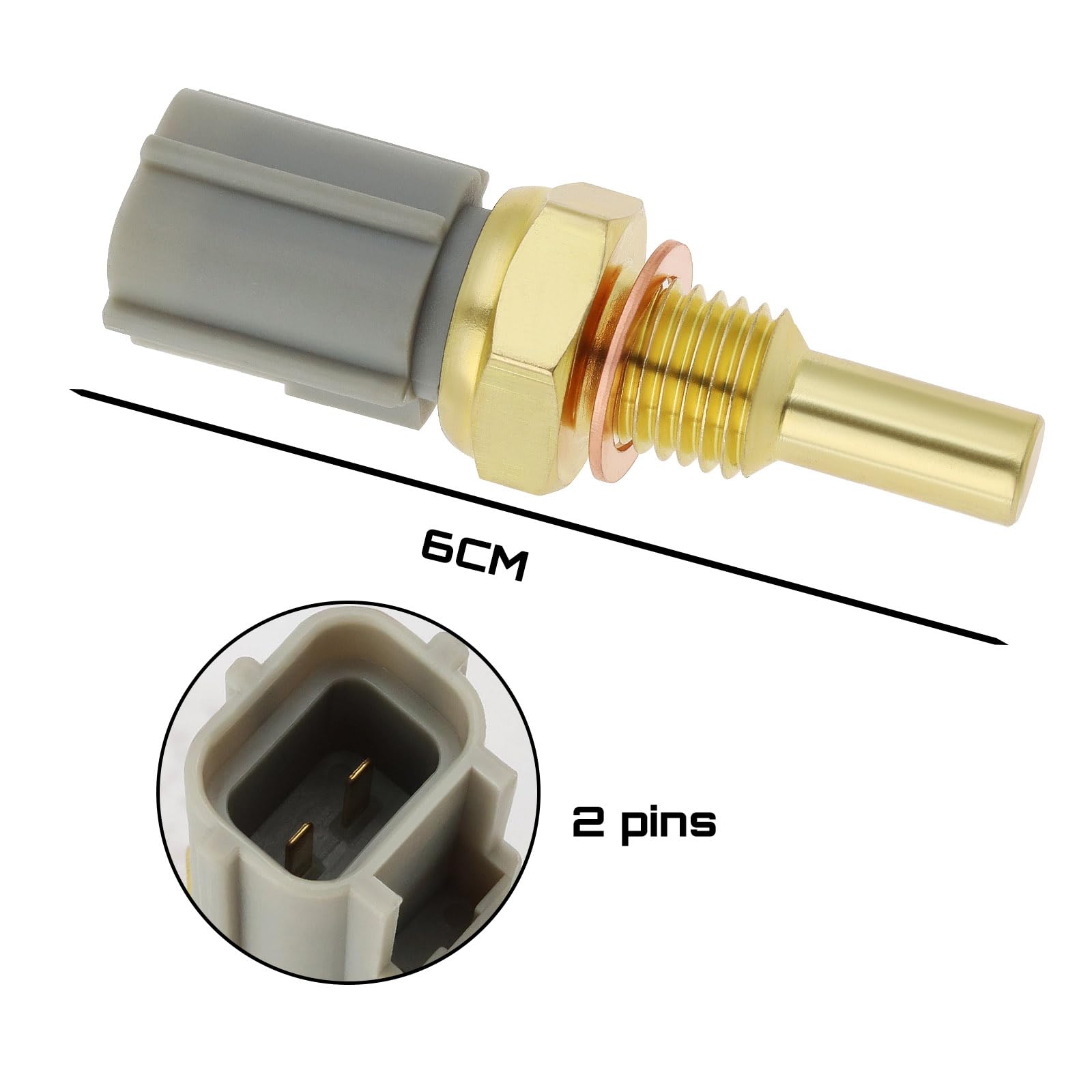 Czujnik temperatury płynu chłodzącego silnika samochodowego Czujnik temperatury wody 89422-35010 89422-20010 89422-30030 Kompatybilny z Toyota 4Runner AVALON