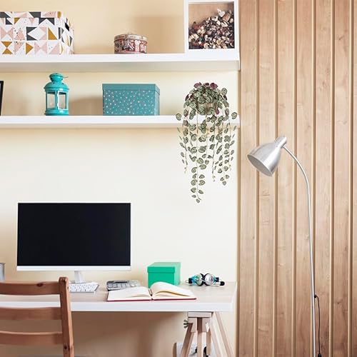 Miniatura 4 de Briful Plantas falsas en maceta de 20 pulgadas, cadena de plantas artificiales de corazón, rosa y blanco, Ceropegia Woodii plantas suculentas para