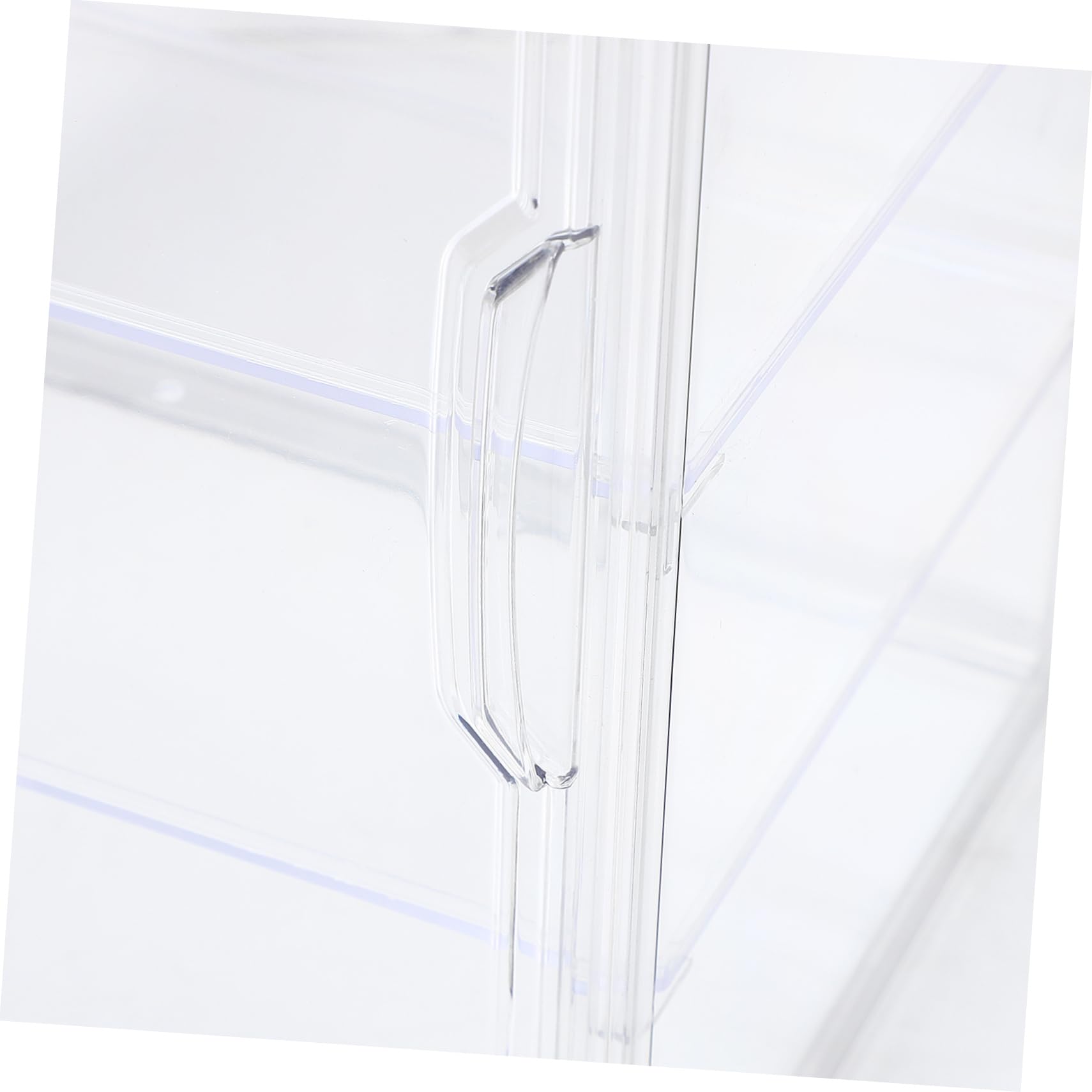 Vitrina acrílica con 4 estantes ajustables y puerta magnética fácil de limpiar para panadería, ideal para encimera de cocina y almacenamiento de pan, vitrina transparente