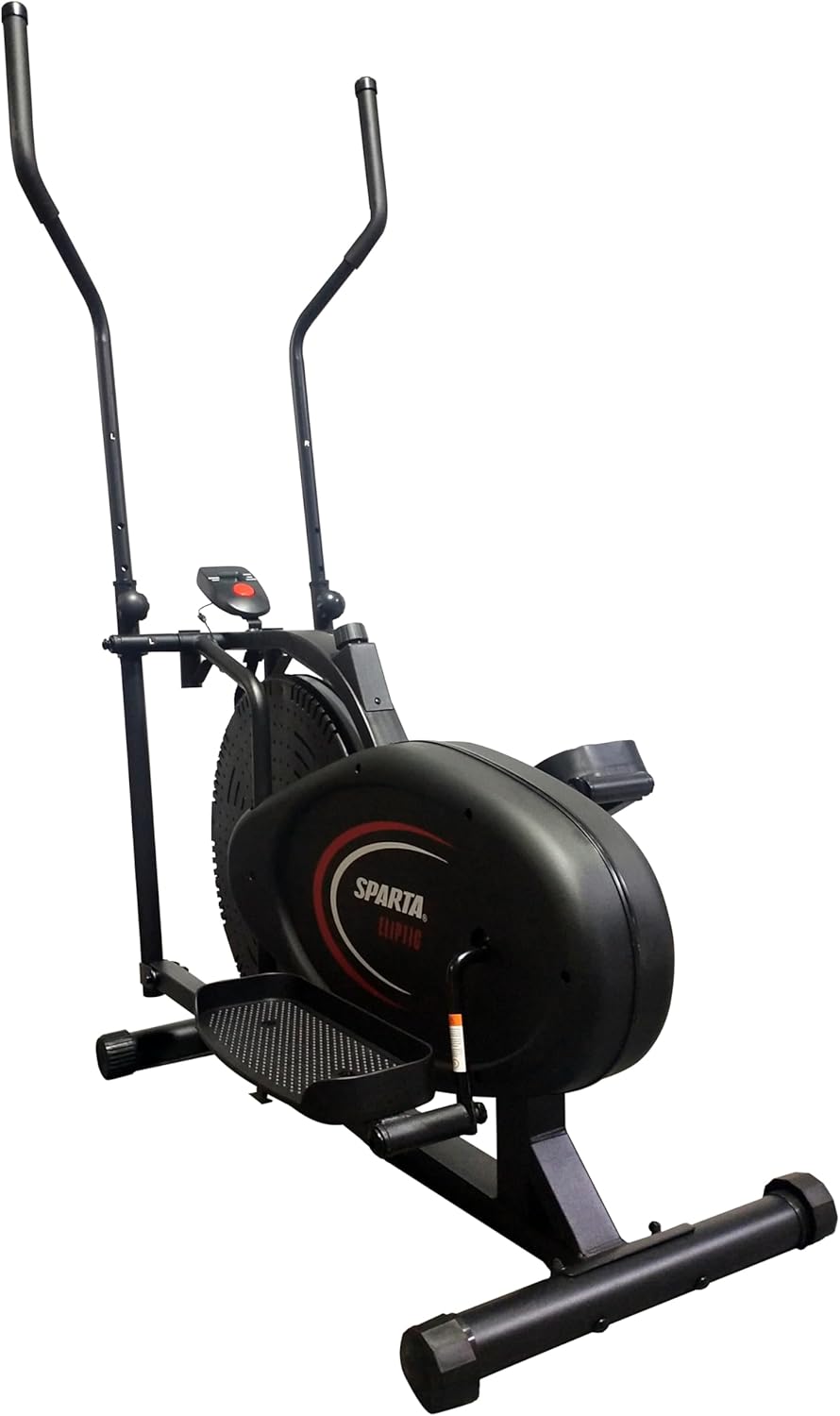 Front view of the SPARTA Compact Elliptical Exercise Machine.