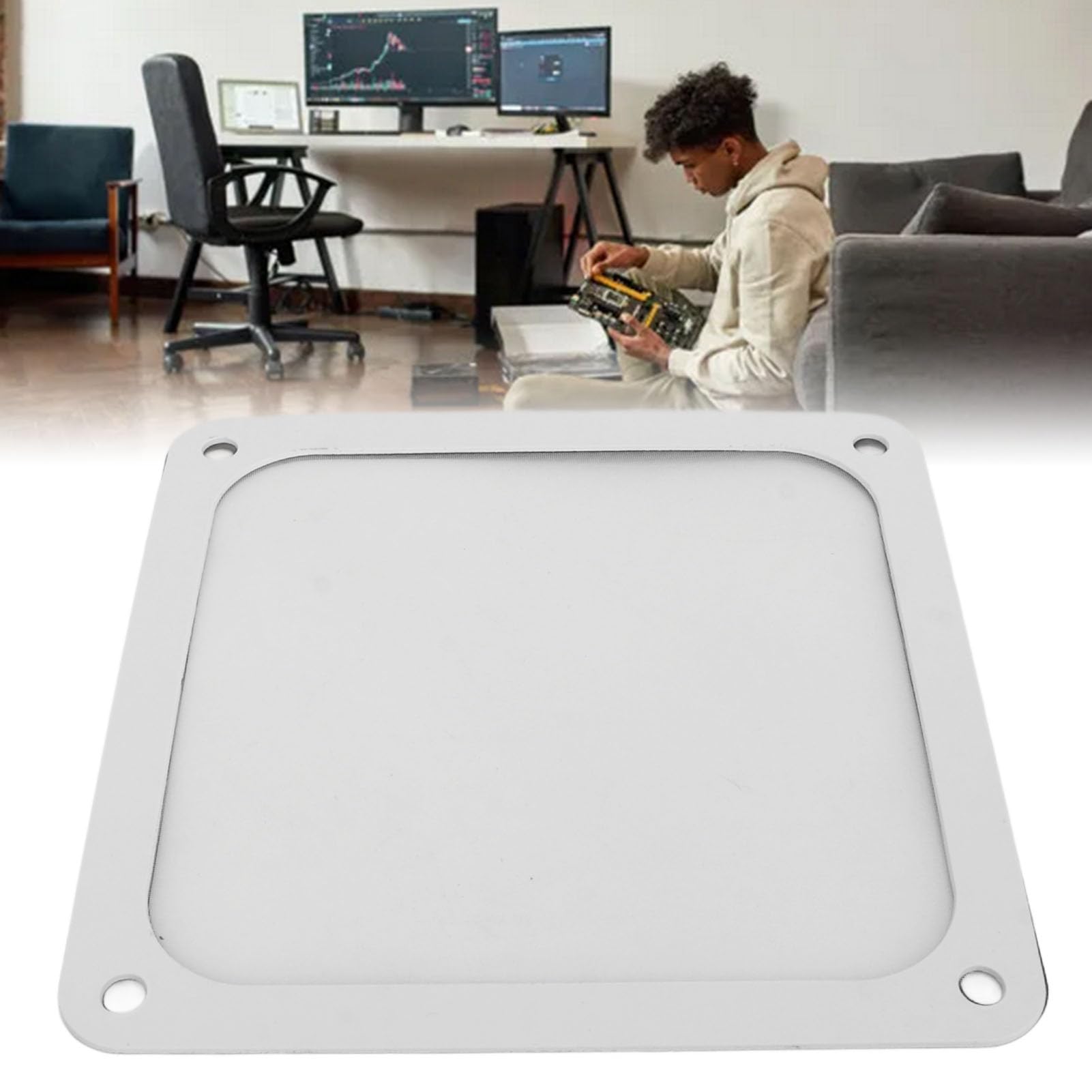 Amazon | PCコンピュータケースファンダストフィルターグリル、140mm