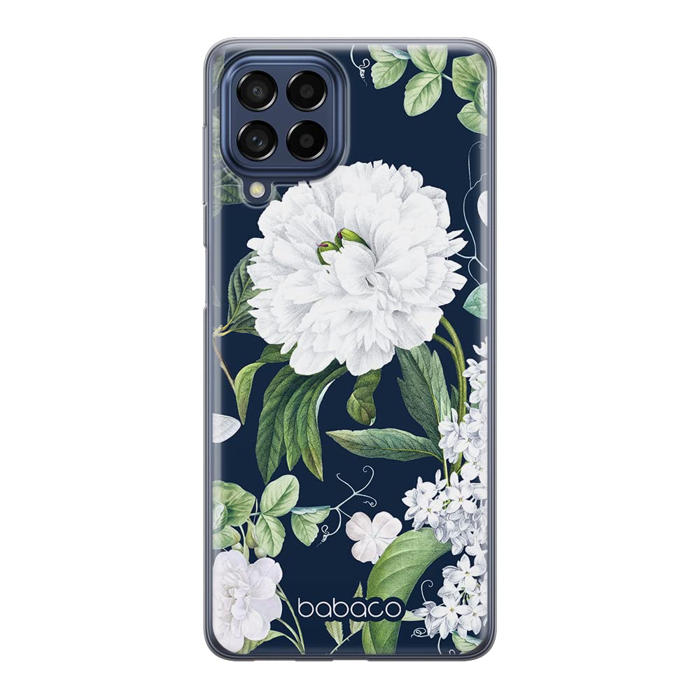 Babaco ERT GROUP mobile phone case for Samsung M53 5G original and officially Licensed pattern Flowers 031 optimally adapted to the shape of the mobile phone, case made of TPU