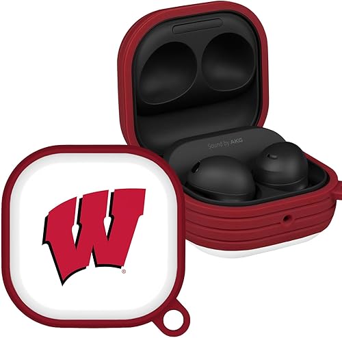 Miniatura 6 de Affinity Bands Wisconsin Badgers Champion Series HDX - Funda compatible con Samsung Galaxy Buds Pro Champion Series,Camo,Clásico,Negro