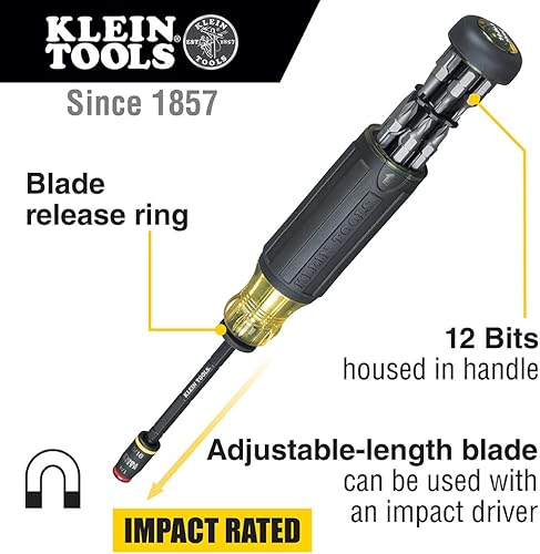 Miniatura 6 de Klein Tools 55419SP-14 Bolsa de herramientas con juego de destornilladores y accesorios