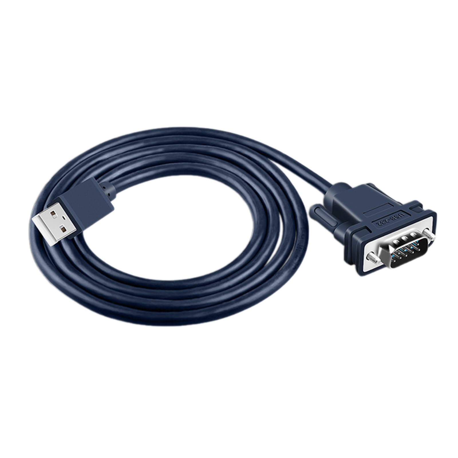HapGlan USB to DB9 RS232 Male Data Cable Adapter USB Port DB9 Pin RS232 PVC Cable for Windows8/10