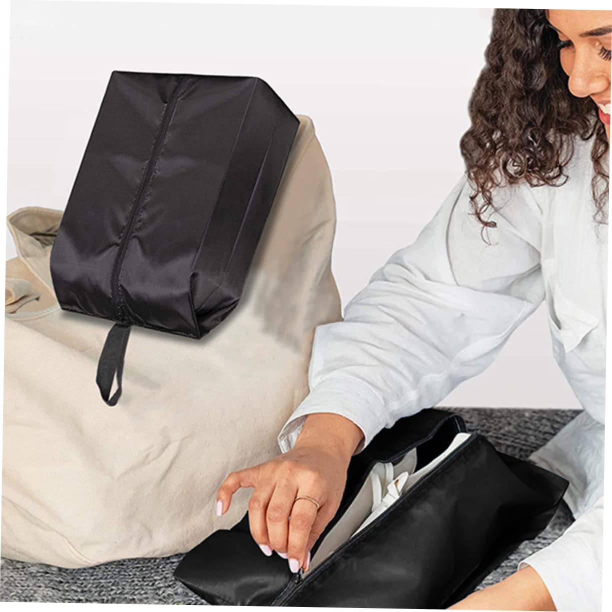 6pezzi Borse Da Viaggio Impermeabili Per Scarpe Da Organizer Per Calzature Oxford Con Chiusura Cerniera Per Uomini e Donne