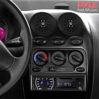Vista 8 de Pyle Marine Head Unit Receiver Speaker Kit - In-Dash LCD Digital Stereo Built-in Bluetooth & Microphone w/ AM FM Radio System 6.5’’ Waterproof