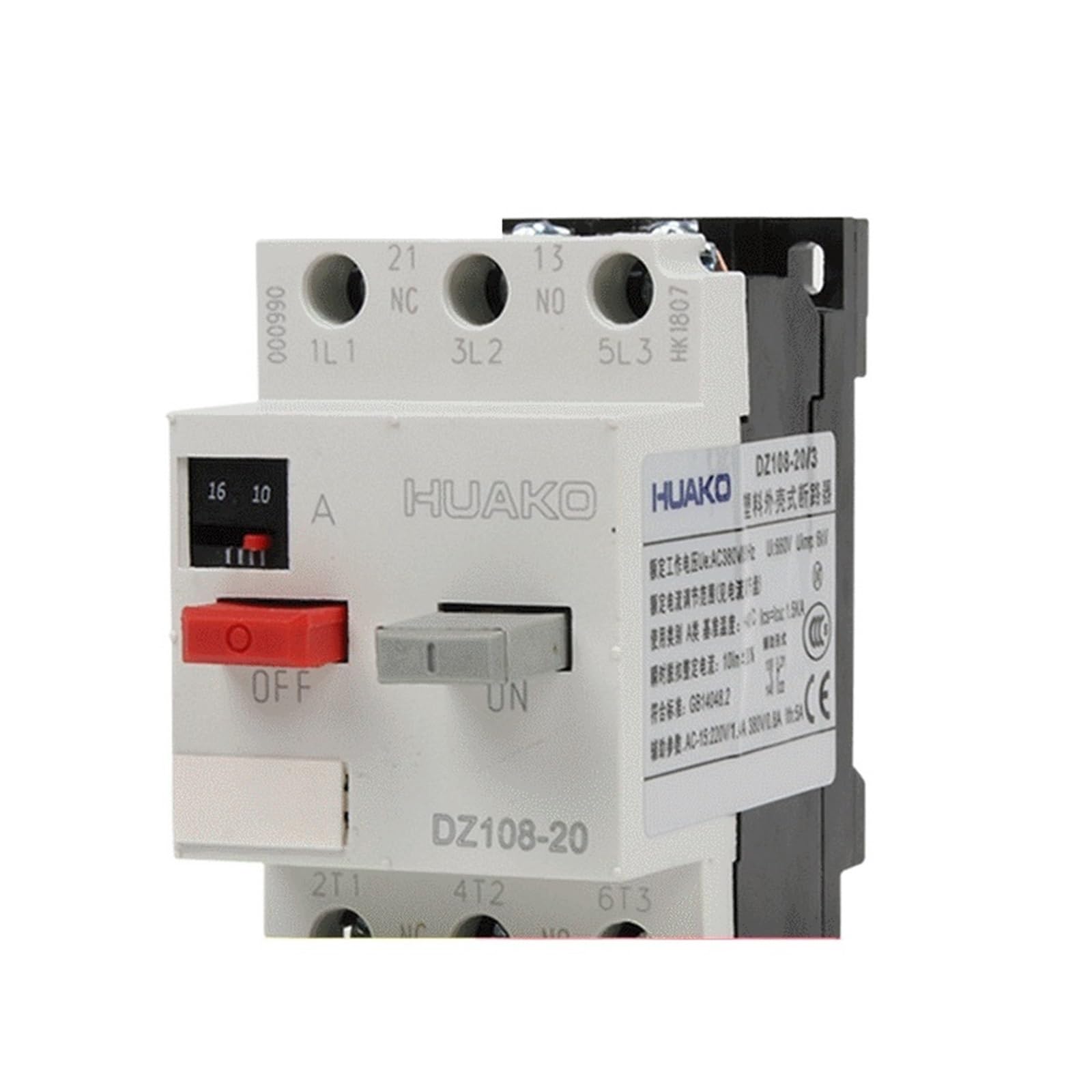 Démarreur de moteur DZ108-20 interrupteur à air robuste
