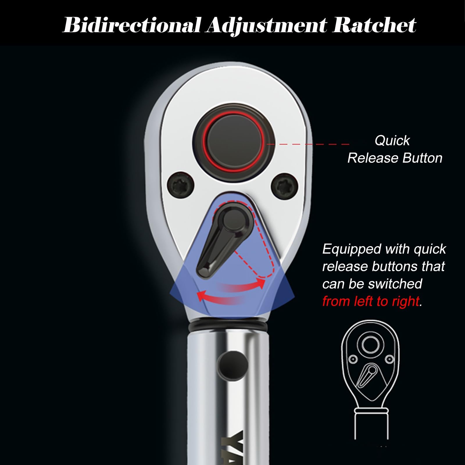 Chiave dinamometrica Chiave dinamometrica regolabile Precisione ±3%, chiave a ingranaggi da 1/4" con impugnatura ergonomica antiscivolo, set di chiavi dinamometriche per progetti meccanici/ingegneria