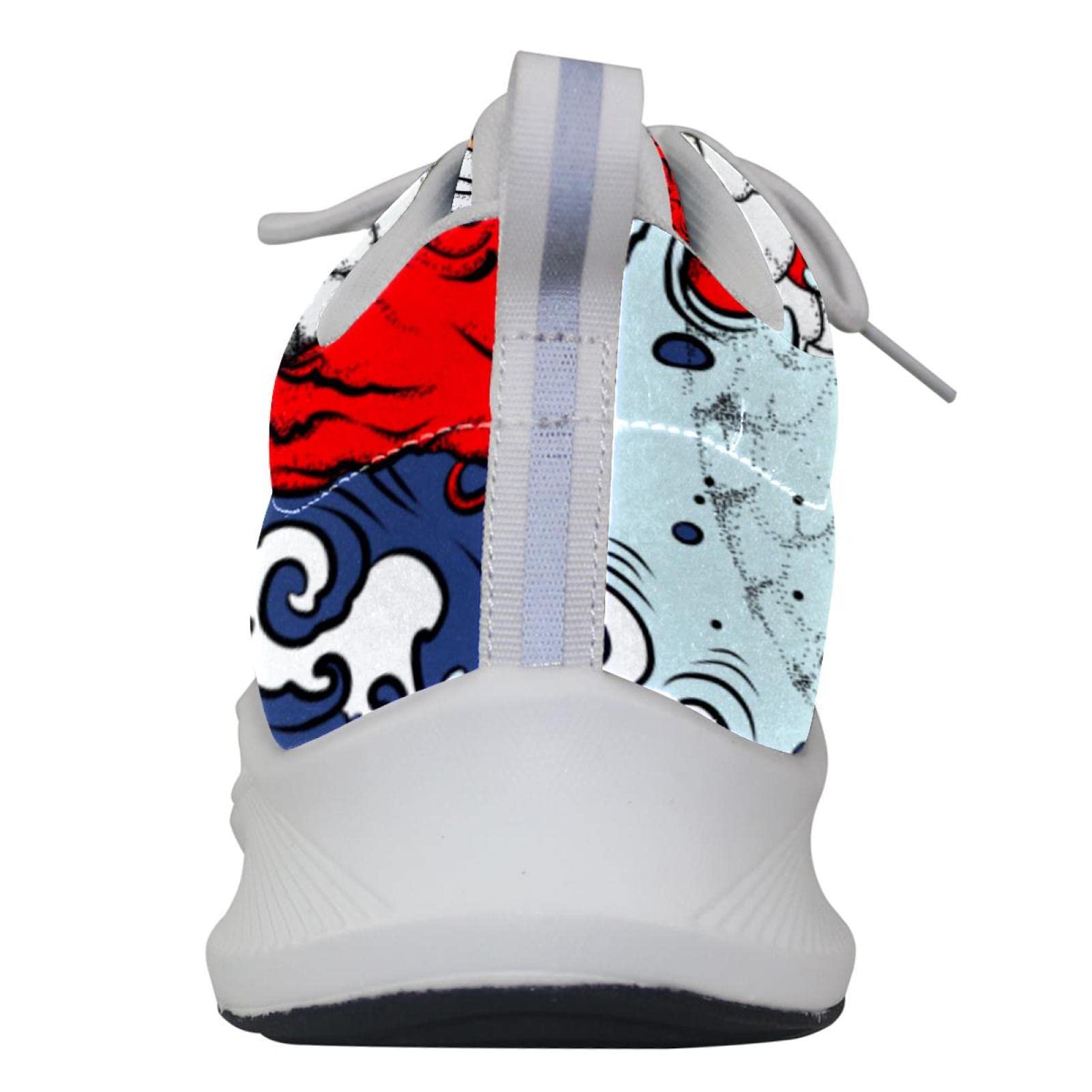 Scarpe da ginnastica uomo personalizzate Scarpe da passeggio leggere Running Athletic Casual Sneakers Giapponese Carp Fish Wave