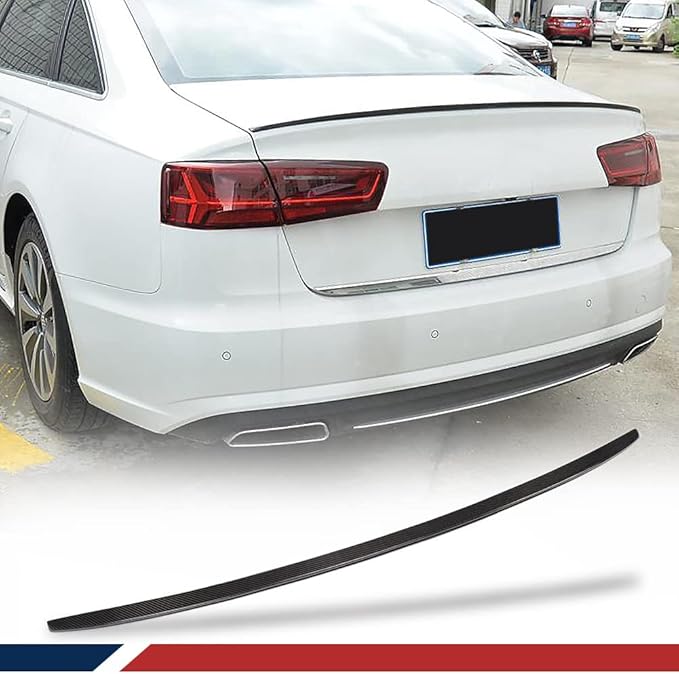 Carbon Fiber Trunk Spoiler for Audi A6 S6 (C7) Sedan 2012