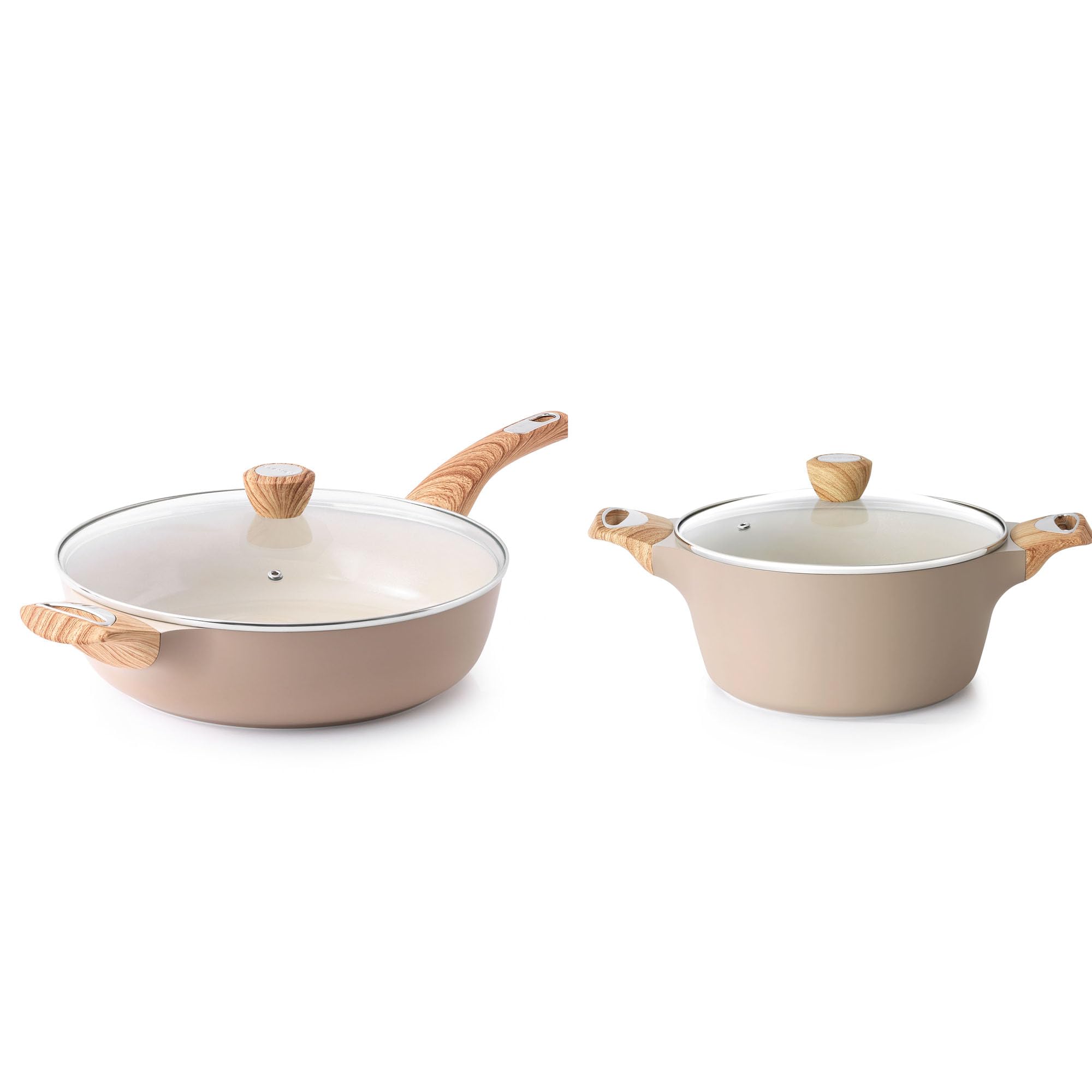 Amazon.com: SENSARTE 13.3 Inch Ceramic Nonstick Frying Pan Skillet