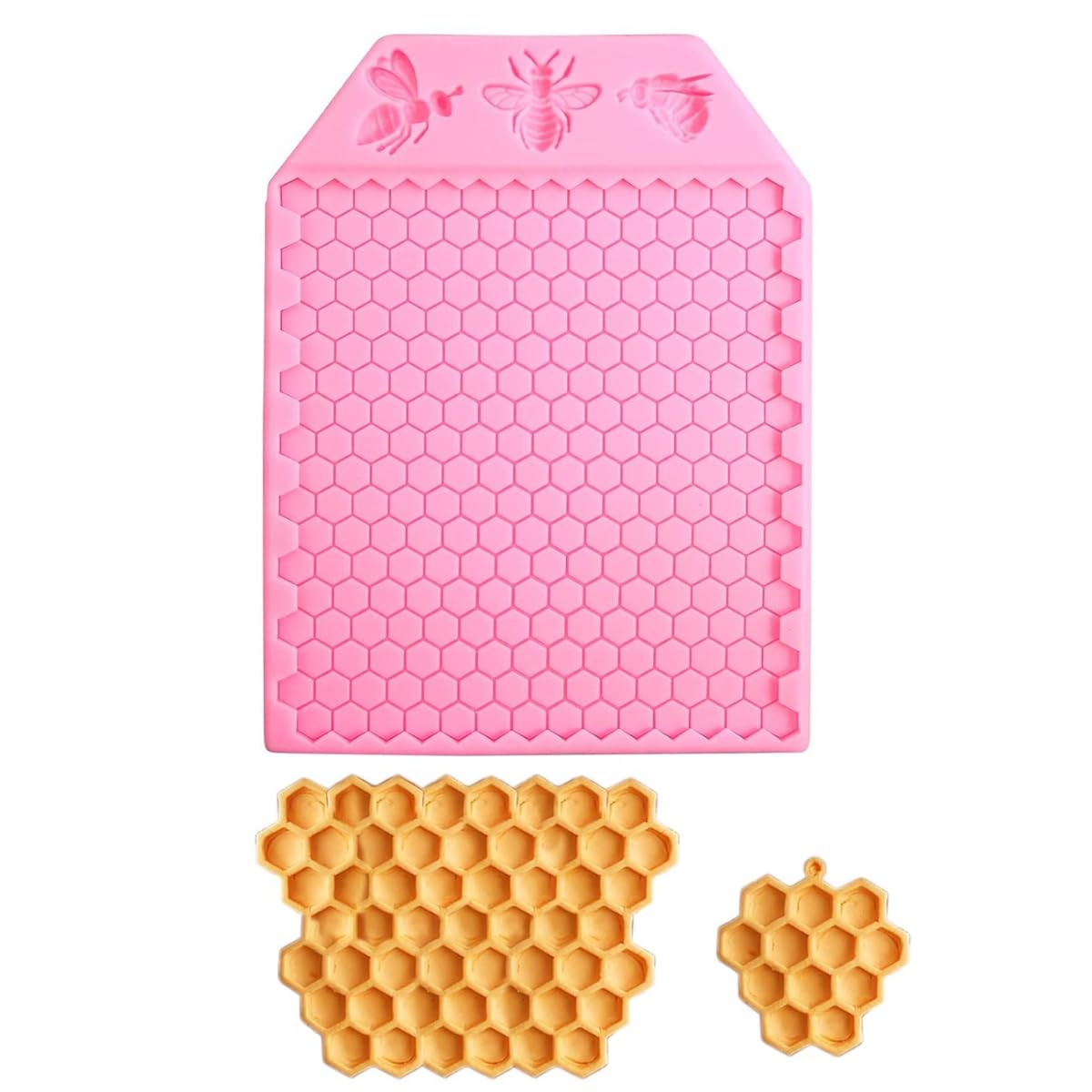 Honeybee Silicone Mold Beehive Honeycomb Bee Shapes for Baking DIY Chocolate Fondant Birthday Theme Cake Decoration Cupcake Topper Cookie Sugar Craft Gumpaste Candy Molds-picture-36