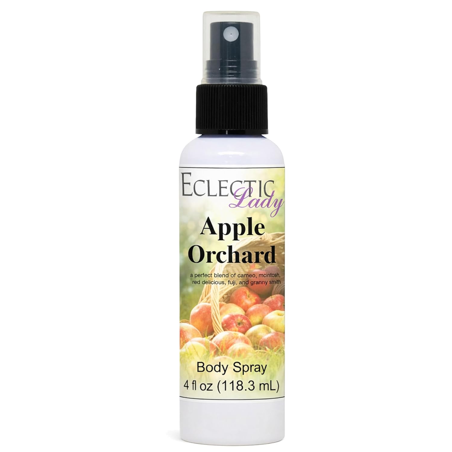 Eclectic Lady Apple Orchard Body Spray, 16 ounces, Body Mist for Women with Clean, Light & Gentle Fragrance, Cologne with Soft, Subtle Aroma For Daily Use