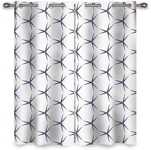 Miniatura 8 de Hermosas cortinas de oscurecimiento de paisaje marino para dormitorio, 2 paneles, cortinas para sala de estudio de 85 pulgadas de ancho x 108