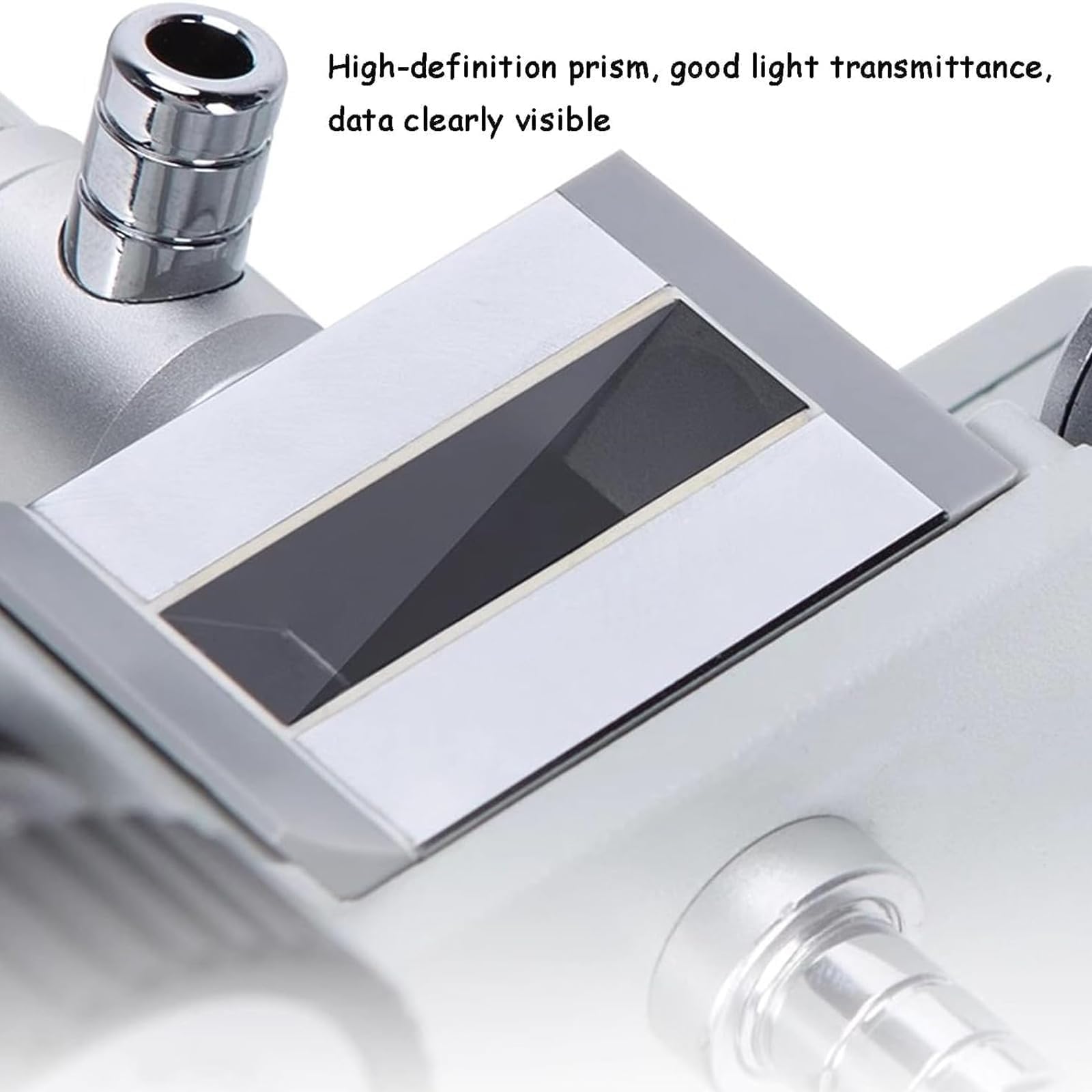 Digitales Refraktometer, misst Brechungsindex 1,3000–1,7000 nD, Brix ± 0,01 %, Genauigkeit ± 0,0002 nD, Temperaturbereich 0–50 °C, Desktop-Design