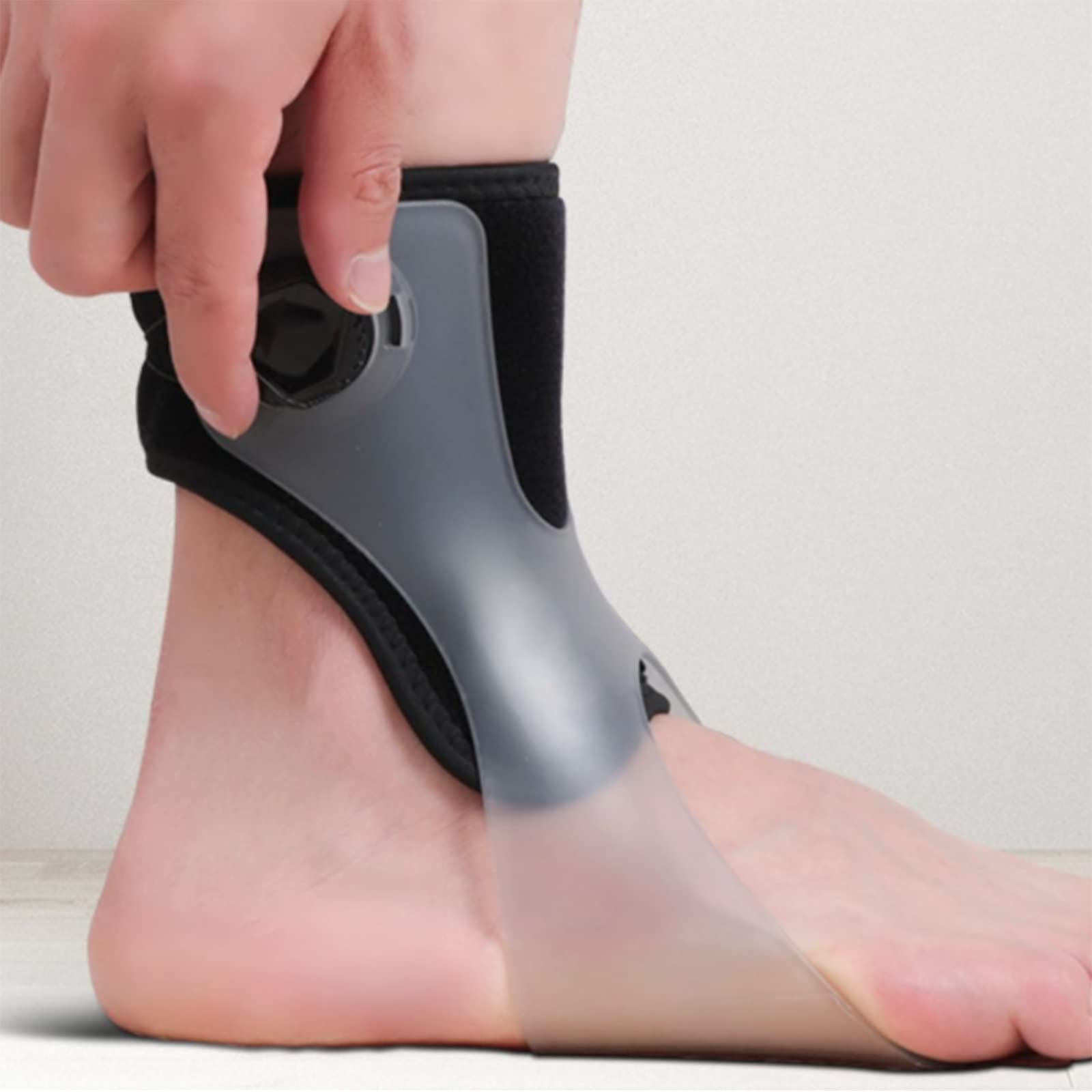 SFKLYU Drop Foot Brace AFO Foot-Up Orthosis Light Balance Foot Drop Orthosis Tobillera Soporte para Zapatos para Caminar para Hombres Y Mujeres,A1/Left,S