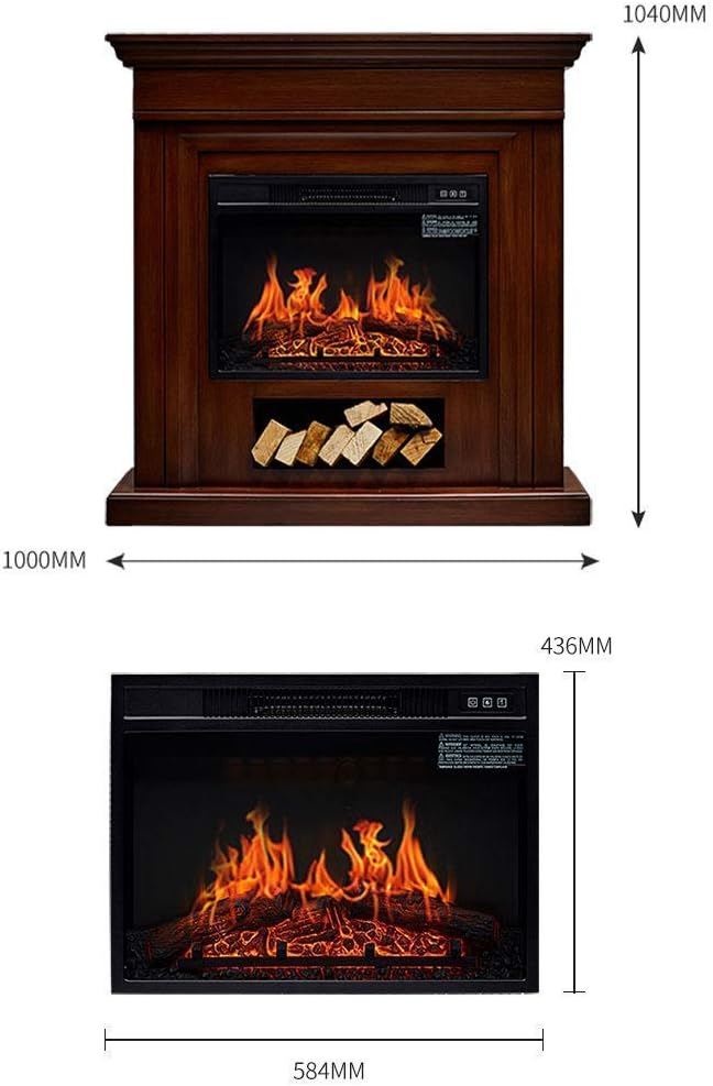 Electric Stove Room Heating with Realistic 3D Flame Effect tat Heating Fireplace Free Stan Fireplaces Adjustable Flame Color and Speed
