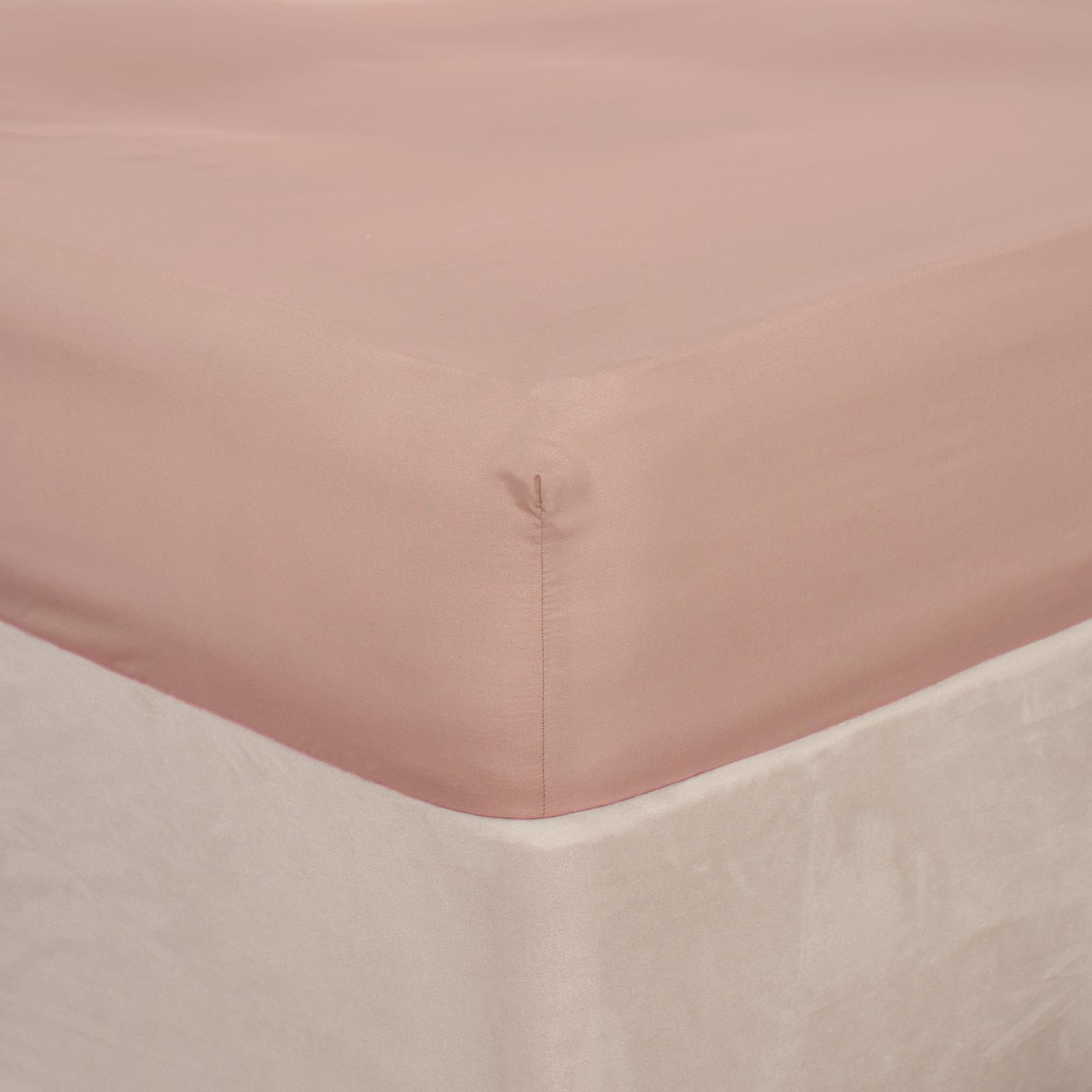 Brentfords Super King Fitted Sheets 2 Pack, Easy Care Soft Microfibre Bed Sheets Deep Pocket 12 Inch (30) Shrinkage and Fade Resistant Bed Linen Superking Fitted Sheet, Blush Pink - 183 x 200cm