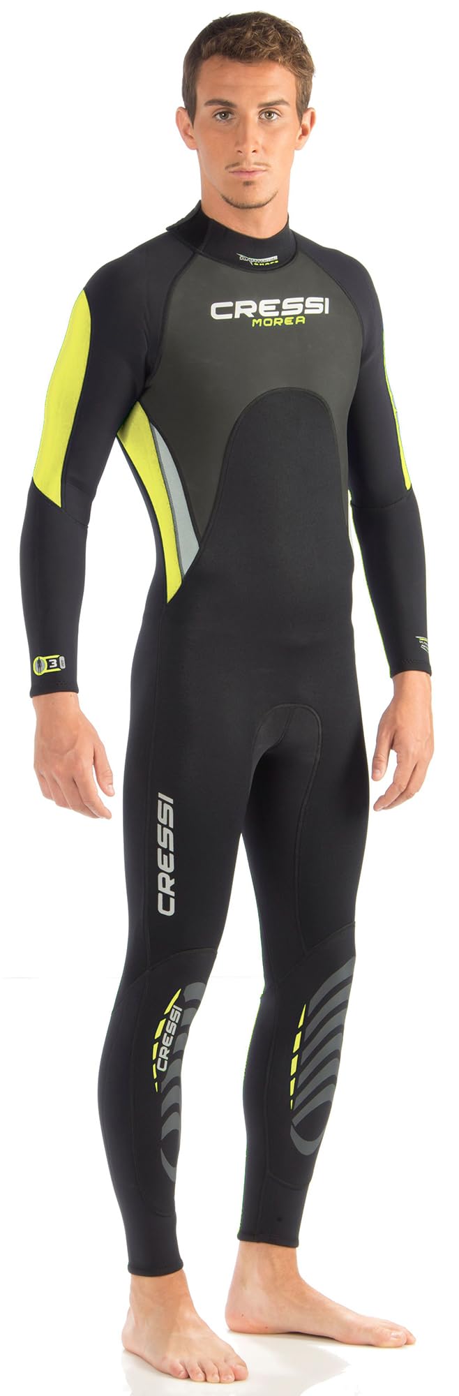 Amazon | CRESSI Morea Man Monopiece Wetsuit Black/Yellow 3XL/7