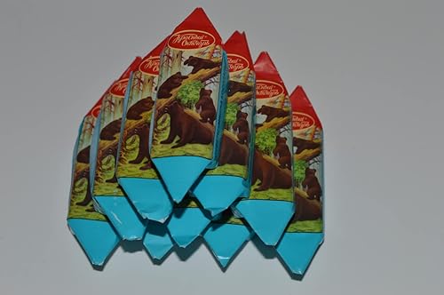 Miniatura 6 de Caramelos de chocolate Mishka Kosolapy Toed oso importado ruso con nueces y gofres dulces rusos alimentos comestibles Gourmet bares Pack  705oz