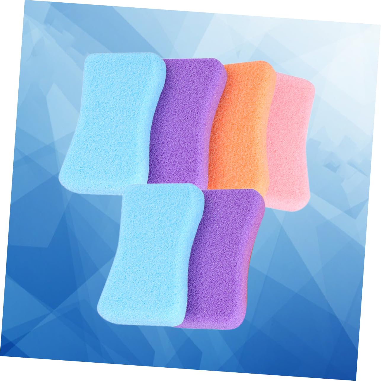 IWOWHERO Foot Stone Scruber Dead Skin Remover Exfoliating Foot Scrub Home Rubbing Stone 6 Pcs Pack Random Color