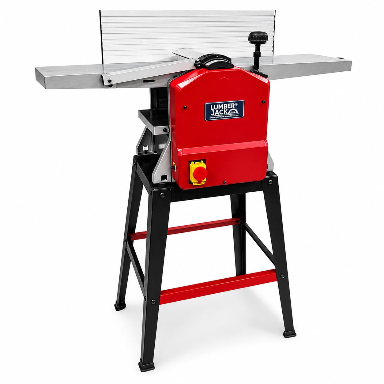 Lumberjack 254Mm Professional Planer Thicknesser With Leg Stand - Red