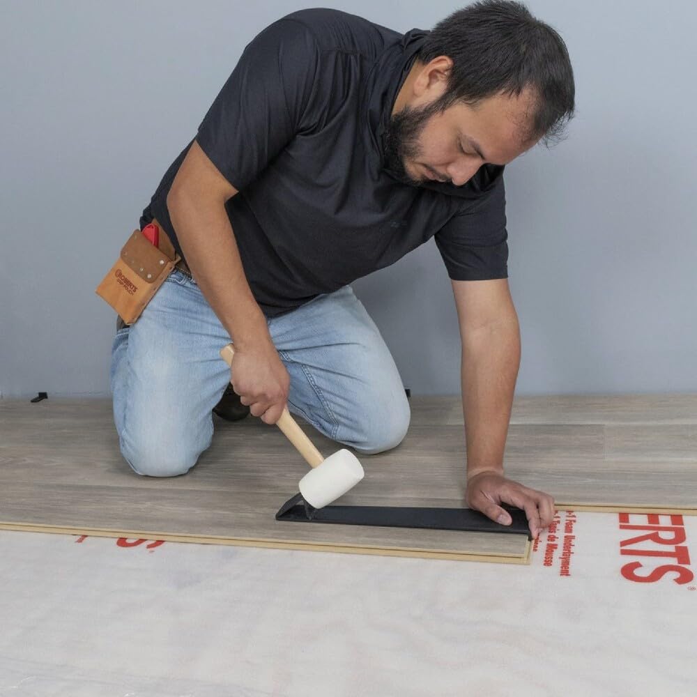QEP 16 oz blanco mazo de goma azulejo Tapping