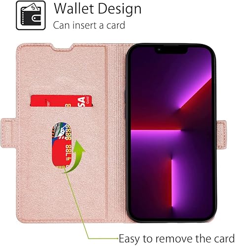Miniatura 2 de Fansipro Phone Cover Wallet Folio Case for XIAOMI REDMI K40 PRO, Premium PU Leather Slim Fit Cover for REDMI K40 PRO, 1 Card Slot, Handy, Golden