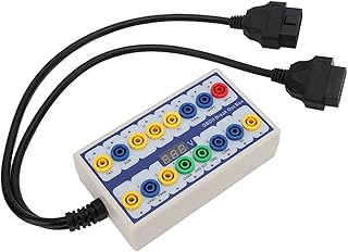 OBD2 Breakout Connector OBDII Breakout Box Detector de protocolo OBD2 com cabo de diagnóstico universal adequado para transmissão de sinal de linha OBD de carro