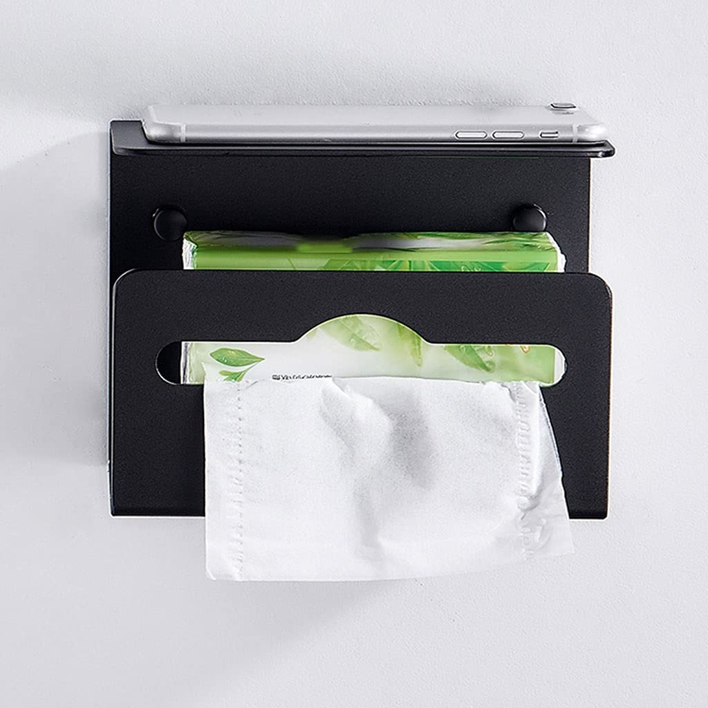 Uchwyt Papier Uchwyt do papieru toaletowego z półką, uchwyt rolki toaletowej, dozownik rolek tkanki łazienkowej Łazienkowe Toaletowy