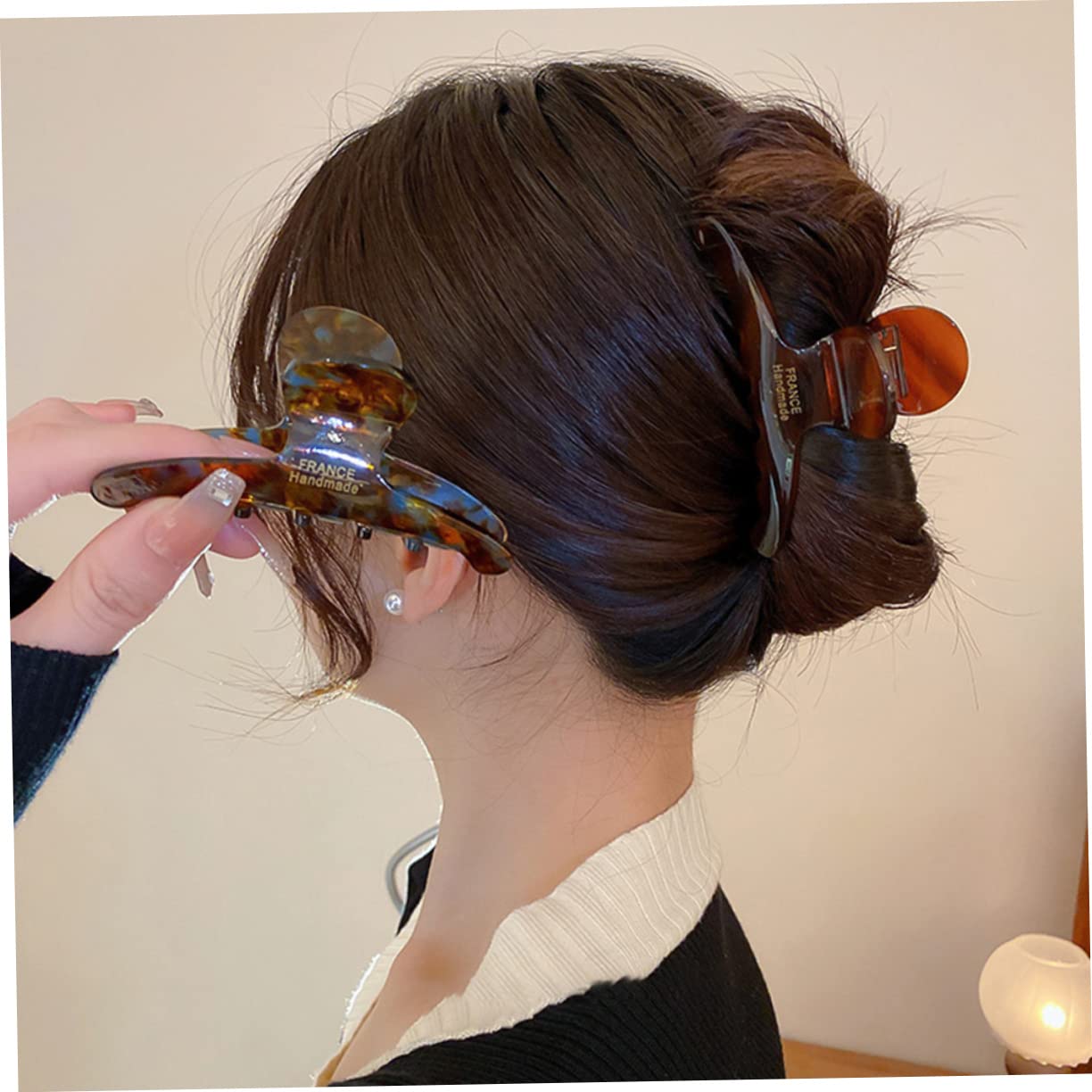 MAGICLULU 5 Set Di Eleganti Fermagli Per in Foglio Di Acetato Fermagli Per Da Donna Design Semplice Robusti E Resistenti Per Lo Styling Quotidiano 2 Pezzi*5