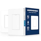 Smart Light Switch&comma; WiFi Smart Switch Compatible with Alexa&sol;Google Assistant&comma; Neutral Wire Required&comma; Single Pole&comma; No Hub Required&comma; 2&period;4GHz Wi-Fi Only&comma; Timer & Schedule&comma; APP Remote Control&comma; 2 Pack