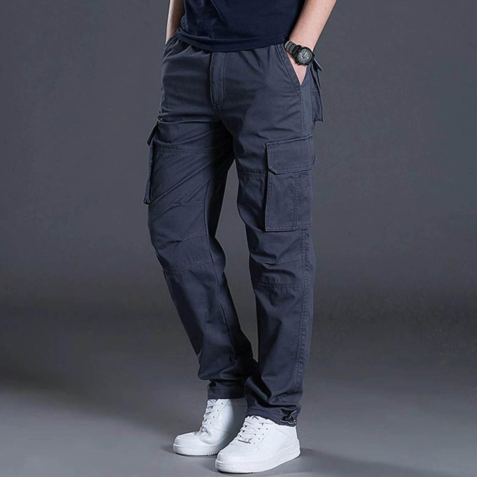 SUWBMHWE ??Men's Cooling Workout Joggers Moisture Wicking Gym Pants Mesh Panels + Phone Pocket Athletic Training Heather Gre Grey