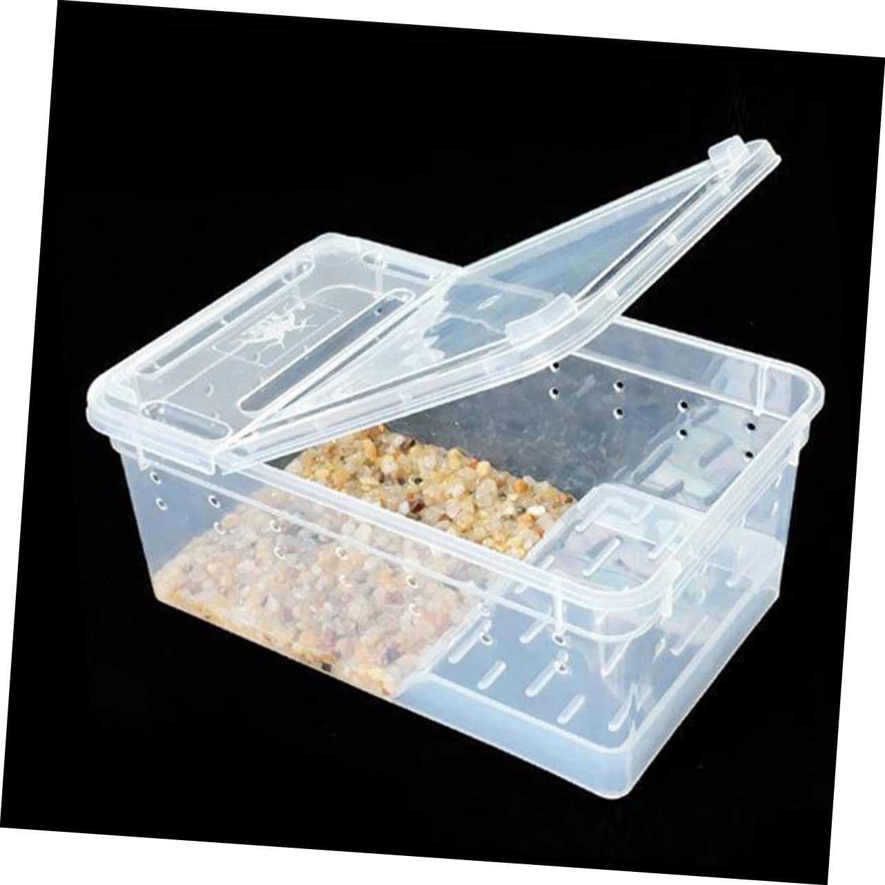 UPKOCH Terrario Area Riposo e Alimentazione in Plastica con Piattaforma Pendenza Adatta, per Osservazione Facile per Rettili e Esercizio della Tartaruga