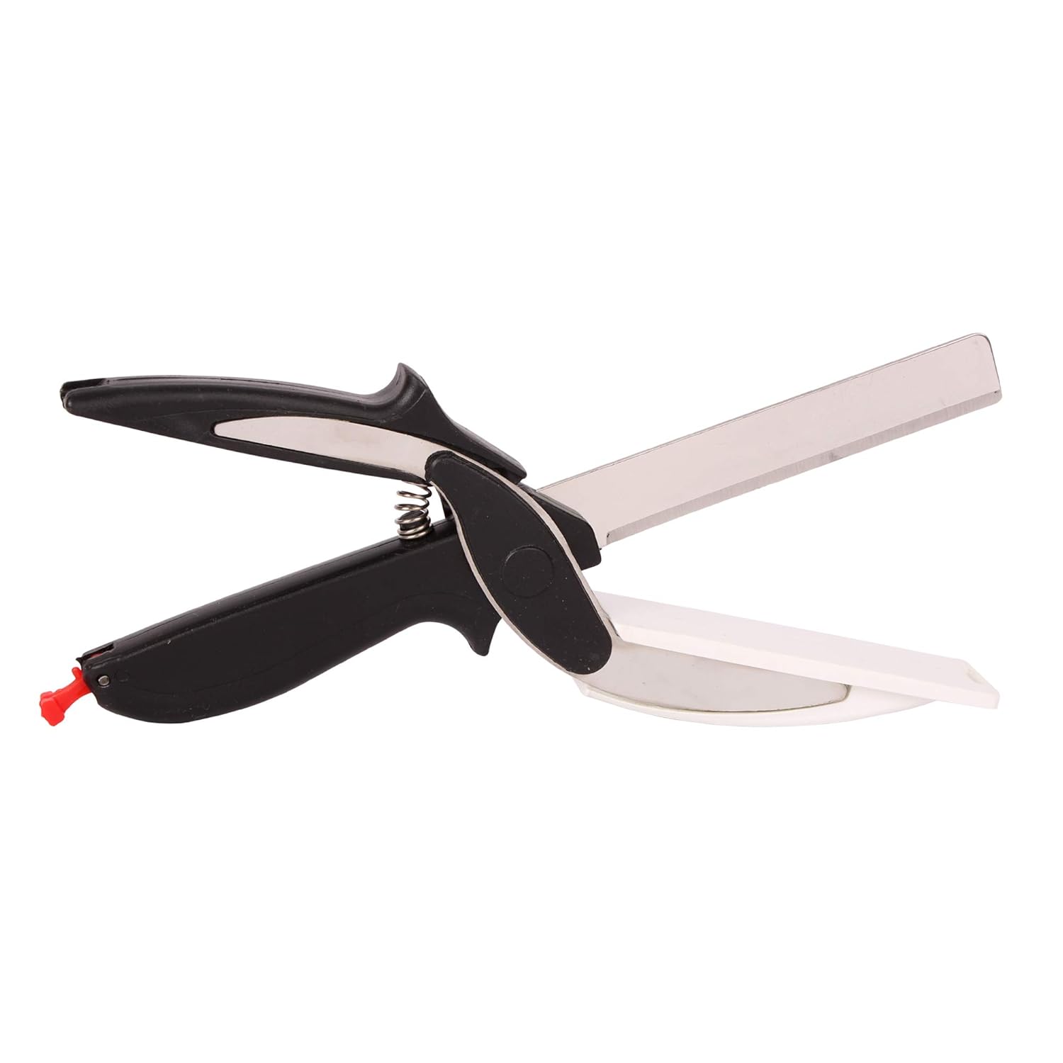 NEXZEN 2in1 Vegetable and Fruit Chopper Clever Cutter Knife Black