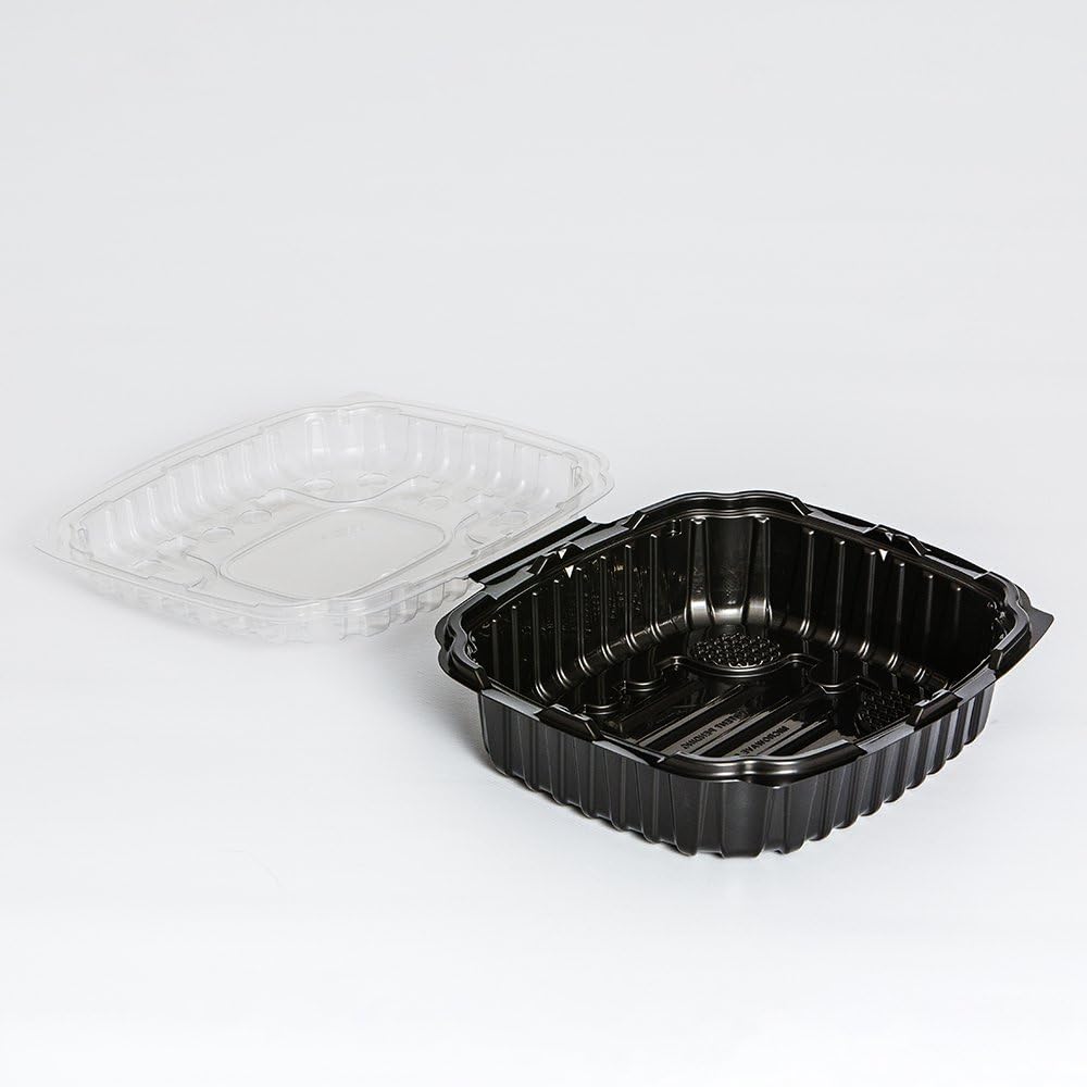 Anchor Packaging 10.5" x 9.5" Takeout Food Container with Vented Hinged Lid | 100 per Case
