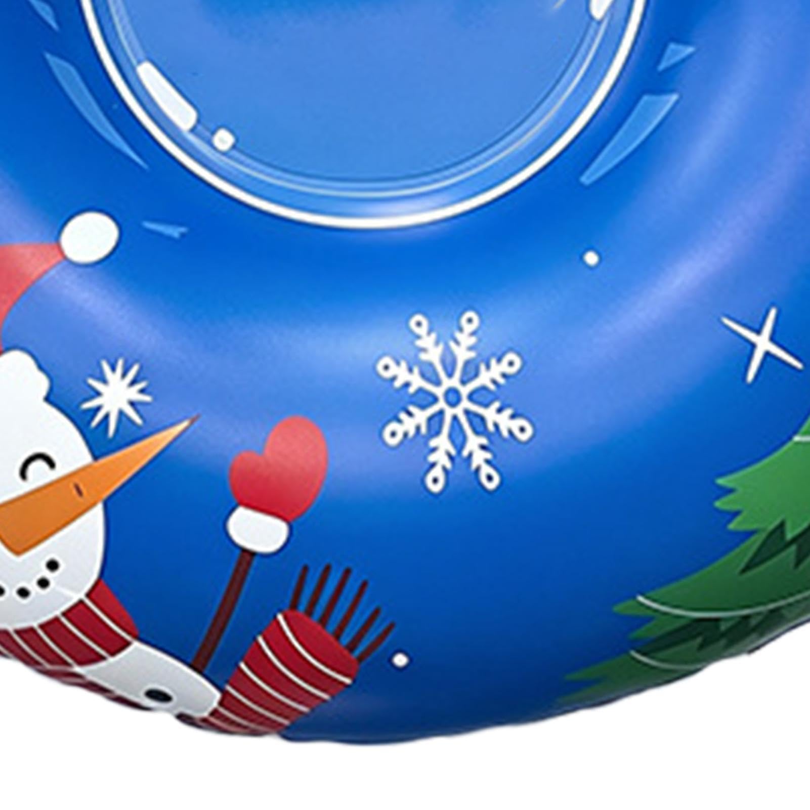 Tubo da slittino Tubo scivolo gonfiabile rotondo per neve con maniglie | Anello da slittino anti-abrasione Per Esterno Inverno Marciapiede Piscina Spiaggia Riunioni Feste Sport