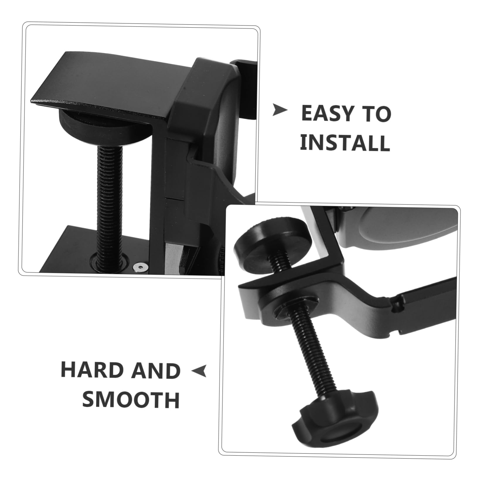 Sujeta para Cascos Gaming Organizador De Escritorio Portavasos Ajustable Soporte De Aluminio y Goma