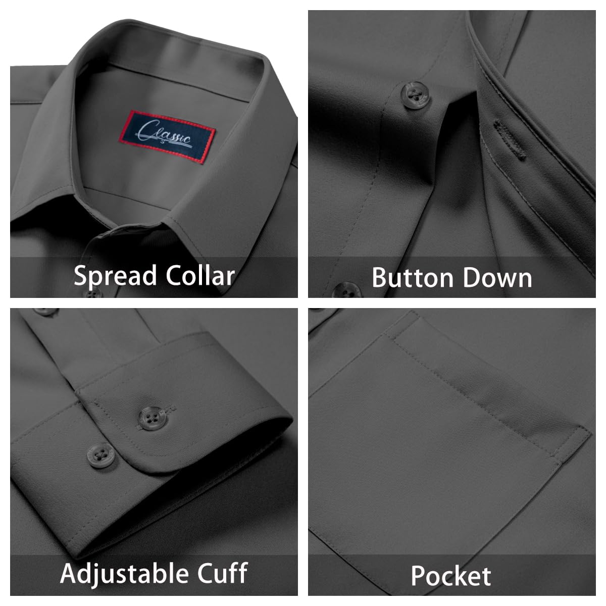 ONKEEP Camisas sociais masculinas de manga comprida com botões, cor lisa, casual, negócios, modelagem regular com bolso em promoção! Veja a oferta e mais achadinhos de Camisas 6 Hoje é o melhor dia para comprar ONKEEP Camisas sociais masculinas de manga comprida com botões, cor lisa, casual, negócios, modelagem regular com bolso com aquele preço maroto! Promoção! Aproveite a oferta! 6