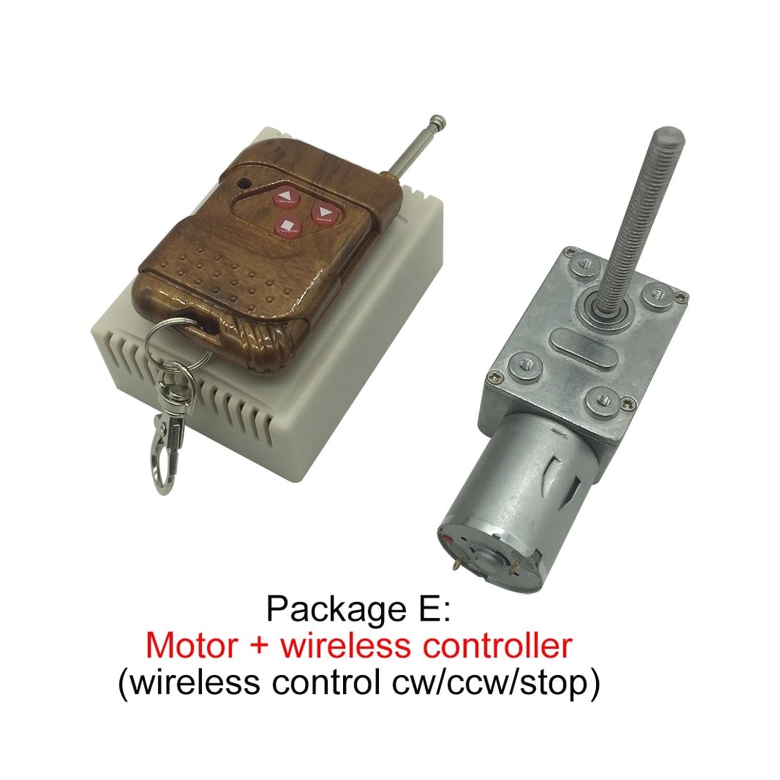 Reductor de Engranaje helicoidal 4632-370 de 12 V CC con Eje de Tornillo M6 de 50 mm, Paquete de Tornillo sin Fin K, 24 V, 40 RPM