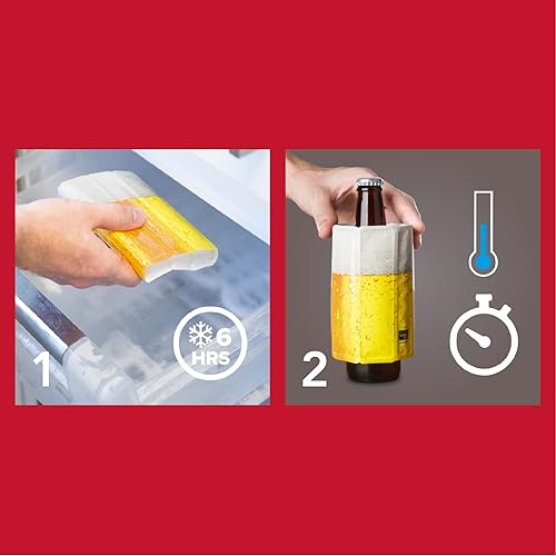Miniatura 4 de Vacu Vin Enfriador de cerveza activo - Funda enfriadora de cerveza y bebidas (0,3-0,5 l) - Enfría rápidamente las bebidas y las mantiene frías