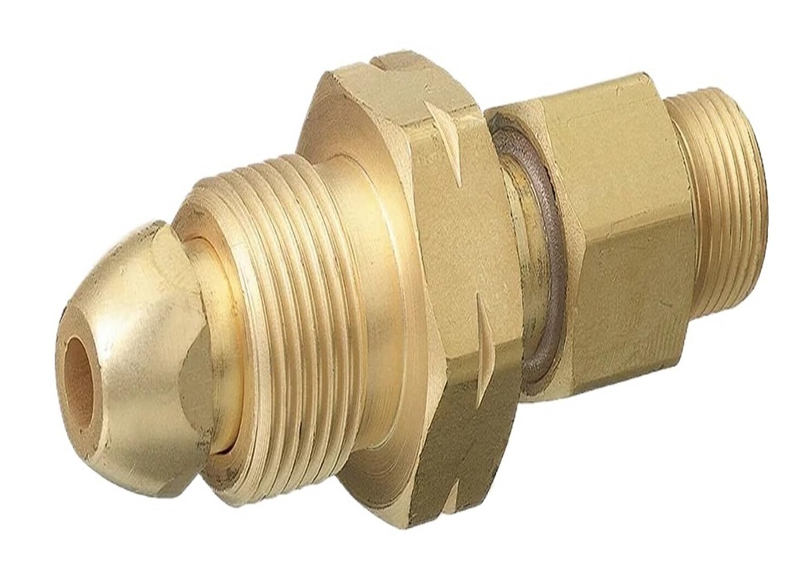 1pc Cylinder to Regulator Acetylene Adaptors CGA-200 CGA-300 CGA-510 CGA-520 Brass Acetylene Regulator Adapter(CGA-510 to CGA-200)
