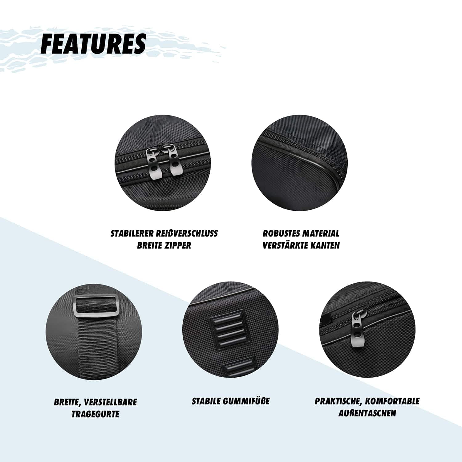 GETMORE Parts Motorradkoffer-Innentaschen passend zu Gepäck, Seitenkoffern Honda CBF600, CBF600S, CBF600SA, CBF1000, CBF1000A NT700V, NT750 NC750, NC750S VFR800, VFR1000 Transalp, Varadero - Nr. 24