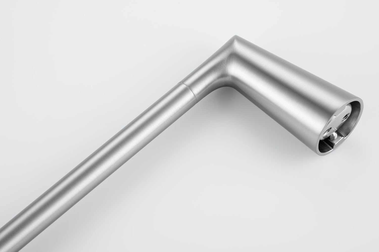 Wall Mounted Towel Bar - Inspire Series, Zinc Alloy and SUS201 Towel Holder for Bathroom and Kitchen, Heavy Duty, Rust-Resistant Towels Rack Hanger, Modern Home Decor - (Brush Stainless Steel)