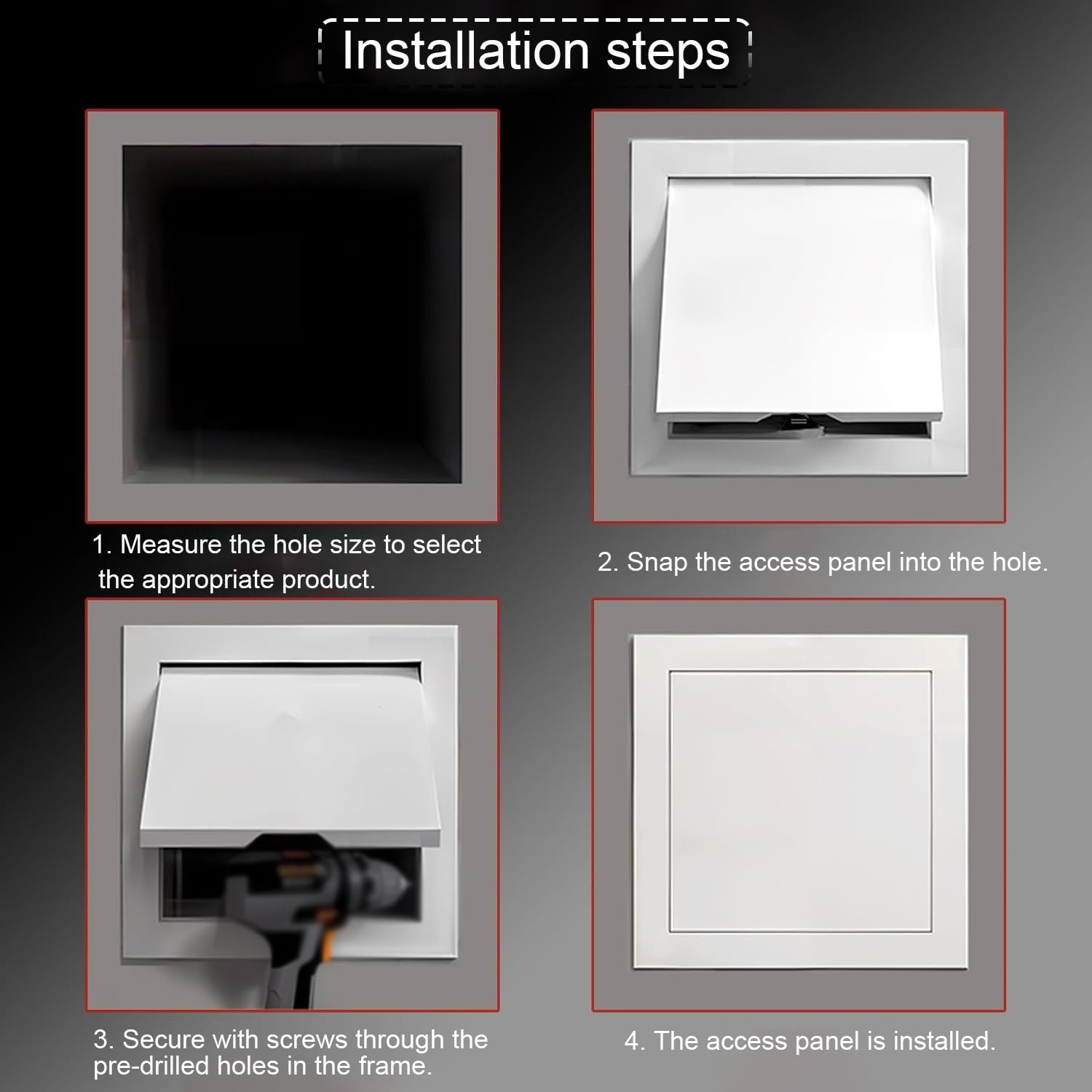 Panel dostępowy ze stopu aluminium